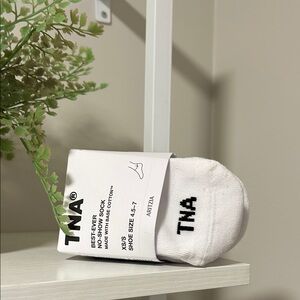 TNA White No-Show Socks for women